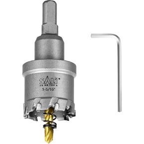 SALI 7/8" (22mm) TCT Hole Saw Kit Tungsten Carbide Tipped Hole Saw Drill Bit with Titanium-Plated Pilot Drill bit for Metal, Stainless Steel, Iron, Wood, Plastic in Kuwait
