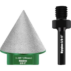 لقمة شطب ماسية 35 مم من Mgtgbao باللون الأخضر، لقمة مثقاب غاطسة من 0 إلى 1-3/8 (35 مم) فتحة توسيع التشذيب في البورسلين، بلاط السيراميك 5/8"-11 خيط لمطاحن الزوايا ومحول ساق سداسية 3/8" للمثاقب in Kuwait