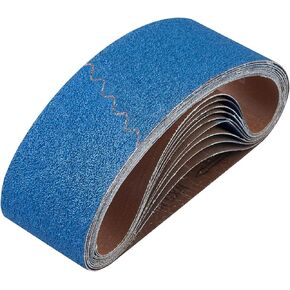 1×18 Inches Sanding Belts 10 Pack Aluminum Oxide Sanding Belt Paper (2 Each of 40 60 100 180 320 Grits) Premium Sandpaper for Belt Sander