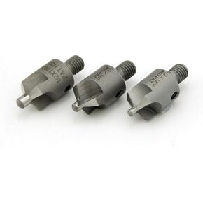 3 Piece 120 Degree Countersink Bit Set with Drill Guide, Size: #21, 30, 40, Countersink Pilot Cutters with, Self Centering Countersinks Made from High Speed Steel in Saudi Arabia