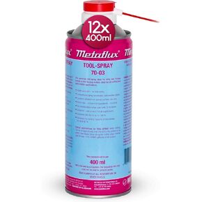 MetaFlux Cutting Oil for Drilling Metal, Stainless Steel, Copper, Aluminum – Heavy Duty Cutting Fluid Spray for Tapping, Threading, and Milling – Drill Lubricant and Cooling Foam Pack of 1 (400 ml) in Saudi Arabia