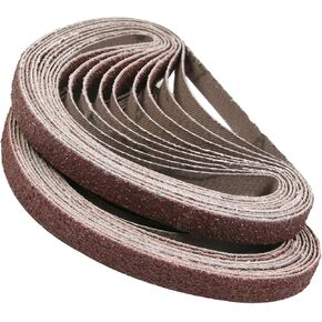 Utoolmart 0.4-Inch x 13-Inch 1000 Grit Sanding Belt Aluminum Oxide Sandpaper Belts for Portable Strip Sander Wood Finishing Metal Drywall Polishing Sharpening Abrasive Paper 20pcs