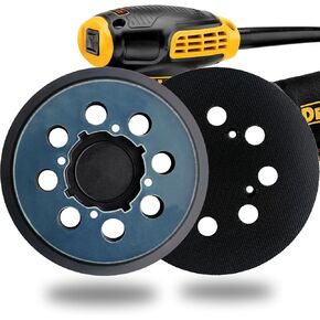 قطعتان من وسادة الصنفرة البديلة ذات 8 فتحات بخطاف وحلقة مقاس 5 بوصات لـ DeWalt DWE6423/6423K، DWE6421/6421K، DWE6421-B2، DWE6421-B3، DWE6421-BR، DCW210B جزء الصنفرة -DWE64233 & N329079 in Kuwait