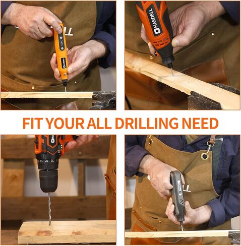 هارديل مجموعة ملحقات ادوات دوارة 64 قطعة، لقم ادوات دوارة كهربائية مقاس 1/8 انش، ملائمة عالمية لسهولة الحفر والصنفرة والطحن والشحذ والتلميع والقطع والنقش in Kuwait
