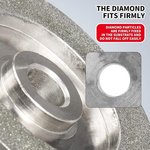 3''x 1/2''x 2/5'' 45-Degree Diamond Grinding Wheel Grinding Hard Alloy Cutter, Glass, Tiles, Tungsten Sharpener and Ceramics for Grinder Cutter Tool in Saudi Arabia