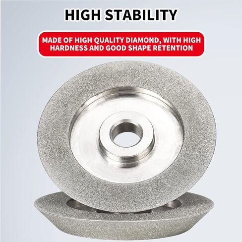 3''x 1/2''x 2/5'' 45-Degree Diamond Grinding Wheel Grinding Hard Alloy Cutter, Glass, Tiles, Tungsten Sharpener and Ceramics for Grinder Cutter Tool in Saudi Arabia