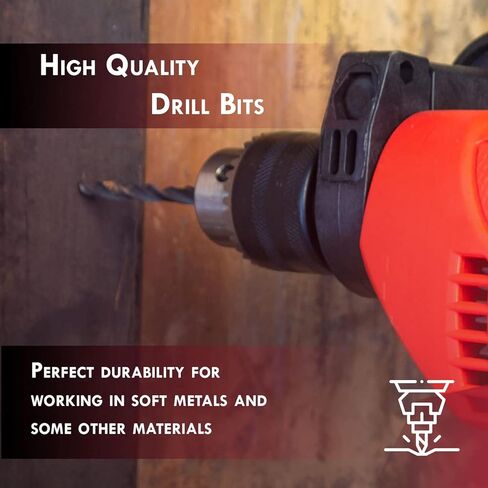 PROMAKER HSS Tip Metal Drill Bits 7/16 inch (5 PCs) for Metal, Steel, Cast Iron, Wood and Plastic 4241 PRO-HSSB177160 in Kuwait