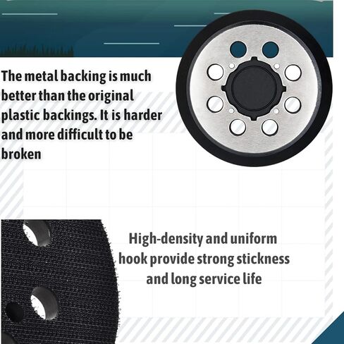 2 Packs for DeWalt DWE64233 & N329079 Orbital Sander Replacement Pad, 5 inch 8 Hole Hook and Loop Sanding Disc Backing Pads, Compatible with DWE6421-B2, DWE6421-B3, DWE6423/6423K, DWE6421/6421K in Kuwait