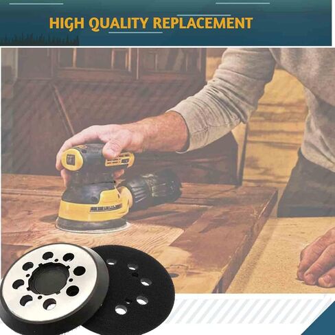 2 Packs for DeWalt DWE64233 & N329079 Orbital Sander Replacement Pad, 5 inch 8 Hole Hook and Loop Sanding Disc Backing Pads, Compatible with DWE6421-B2, DWE6421-B3, DWE6423/6423K, DWE6421/6421K in Kuwait