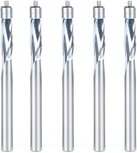 Amana Tool - 51436 Solid Carbide Spiral Plastic Flush Trim 1/4 Dia x 3/4 x 1/4 Shank x 3 I in Saudi Arabia