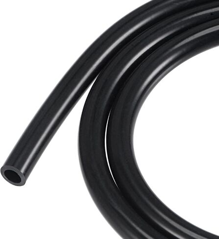 MECCANIXITY خرطوم أنابيب السيليكون 1/4 "ID 3/8" OD 3.3ft أسود لأنبوب هواء خرطوم المياه in Kuwait