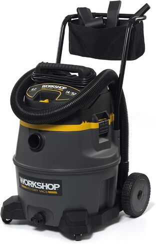 WORKSHOP Wet/Dry Vacs Vacuum WS1400CA High Power Wet/Dry Vacuum Cleaner, 14-Gallon Heavy-Duty Shop Vacuum Cleaner, 6.0 Peak HP Wet and Dry Vacuum with Cart,Gray in Saudi Arabia