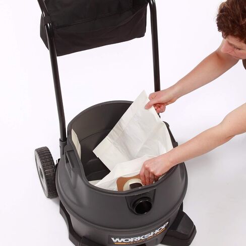 WORKSHOP Wet/Dry Vacs Vacuum WS1400CA High Power Wet/Dry Vacuum Cleaner, 14-Gallon Heavy-Duty Shop Vacuum Cleaner, 6.0 Peak HP Wet and Dry Vacuum with Cart,Gray in Saudi Arabia