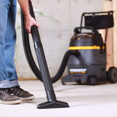 WORKSHOP Wet/Dry Vacs Vacuum WS1400CA High Power Wet/Dry Vacuum Cleaner, 14-Gallon Heavy-Duty Shop Vacuum Cleaner, 6.0 Peak HP Wet and Dry Vacuum with Cart,Gray in Saudi Arabia