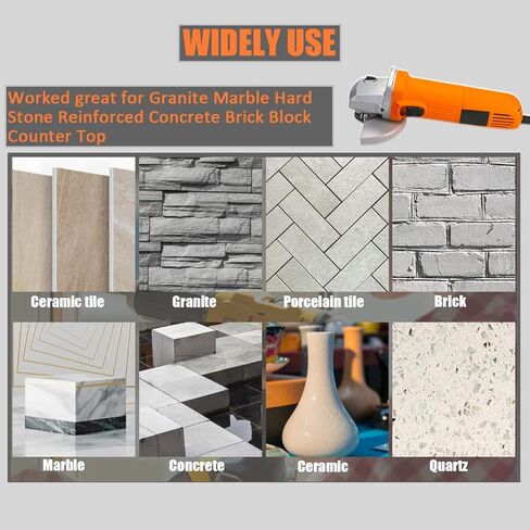 BeQell Diamond Core Drill Bit, 1 3/8 Inch Laser Welded 5/8-11 Thread Dry Granite Hole Saw for Marble Solid Block Stone Reinforced Concrete Quartz Countertop Hole Drilling(35mm) in Kuwait