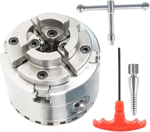Findmall 2-3/4 Inch 4 Jaw Self-Centering Keyed Lathe Chuck Set Wood Lathe Chuck with 1-Inch x 8TPI Thread in Saudi Arabia