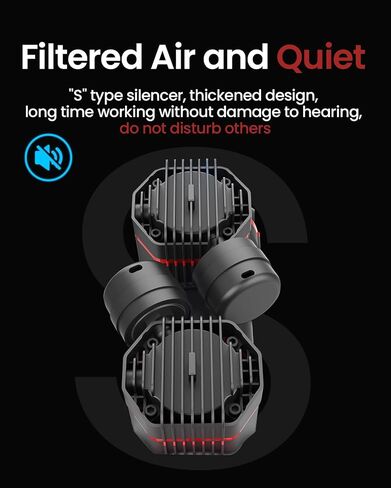 يانتو ضاغط هواء، مكبس بدون زيت 3 لتر 1.2 حصان، ضاغط هواء صغير صامت خالٍ من الزيوت 150 باوند لكل انش مربع in Kuwait