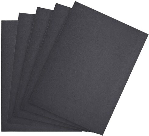 500 Grit Wet Dry Sanding Sheets Silicon Carbide Sandpaper 9x11 Inch 5pcs | Waterproof & Flexible Paper Backing,Resin Bonded Electro Coated, For Wood Furniture Metal Automotive, Polishing in Saudi Arabia