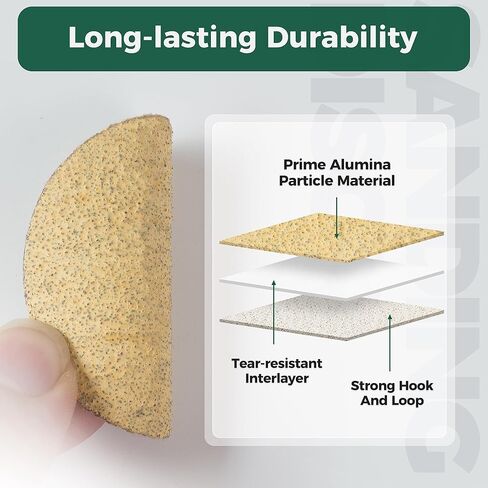 S SATC 100PCS 2 Inch Sanding Disc Hook and Loop Sandpaper 60 Grit Grinder Rotary Tools Attachment Aluminum Oxide Sanding Discs for Woodworking Wood Automotive Metal No-Hole in Kuwait