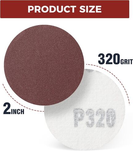 100PCS 2 Inch Hook and Loop Sanding Discs No-Hole Sandpaper 600 Grit Orbital Sander Pads for Sanders Drill Aluminum Oxide Sandpaper Discs for Woodworking Wood Automotive Metal in Saudi Arabia