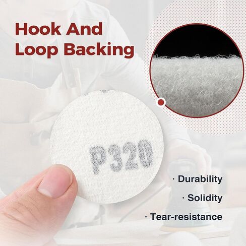 100PCS 2 Inch Hook and Loop Sanding Discs No-Hole Sandpaper 600 Grit Orbital Sander Pads for Sanders Drill Aluminum Oxide Sandpaper Discs for Woodworking Wood Automotive Metal in Saudi Arabia