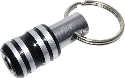 ALLOMN 6PCS Portable Bit Holder, 1/4 inch Hex Shank Screwdriver Bits Retainer, Extension Bar Keychain Screw Adapter Drill with Black Carabiner, Hand held Bit Holder for Drill Bit,Gift for Men in Kuwait