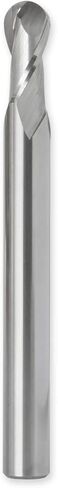 ROUTYBITS - 1/4 Inch - Ball Nose Bit - 1/4 Shank, 1/2 in. FL, Solid Carbide, Spiral Endmill, CNC Router Bits in Kuwait