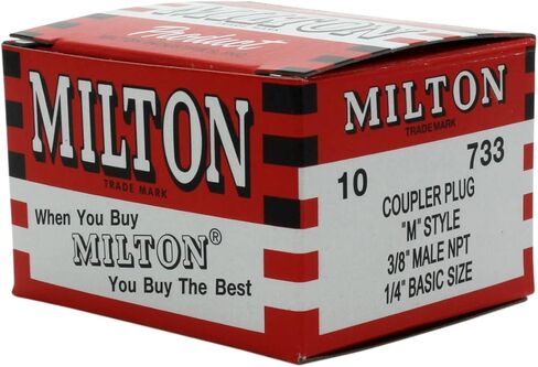 Milton 733 3/8" MNPT M Style Plug - Box of 10 in Saudi Arabia