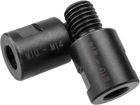 Eyech 2 جهاز كمبيوتر شخصى M10 إلى M14 محولات مرفق طاحونة زاوية، محول ثقب فتاحة الحفر M10 أنثى إلى M14 ذكر محول قضيب تمديد لفتحة زاوية طاحونة in Saudi Arabia