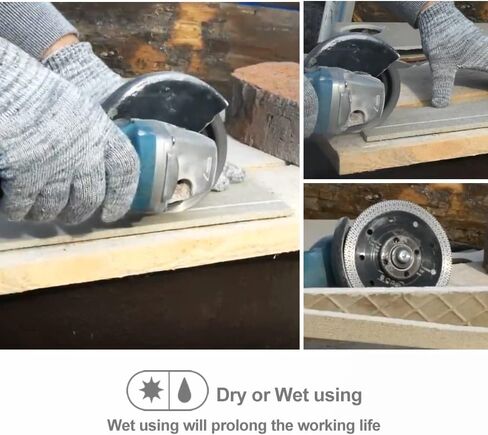 SHDIATOOL 4-1/2 Inch Porcelain Diamond Mesh Turbo Saw Blade Cutting Granite Marble Ceramic Tile Brick Pack of 2… in Saudi Arabia