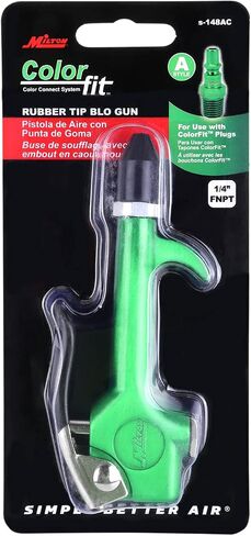 Milton - ColorFit by Milton 1/4 In NPT Lever Blow Gun Tool - Rubber Tip Nozzle (Red) in Saudi Arabia