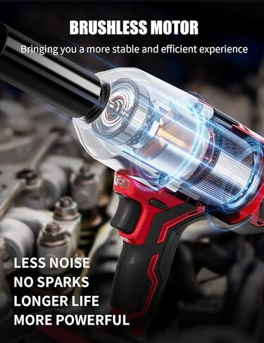 AVID POWER High Torque 1/2" Impact Wrench w/Max Torque 738ft-lbs (1000N.m), Cordless Impact Gun w/ 4.0A Li-ion Battery, 4 Pcs Impact Sockets and Fast Charger, 20V Brushless Impact Drill in Saudi Arabia
