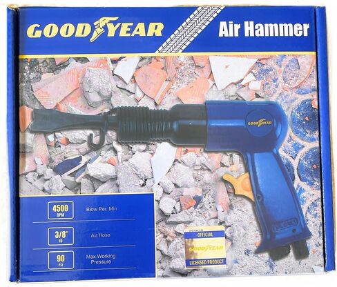 GOODYEAR Air Hammer W/4 Chisels Set (RP7621) 4500 BPM Air Compressor Tool, Blue in Saudi Arabia