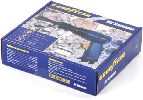GOODYEAR Air Hammer W/4 Chisels Set (RP7621) 4500 BPM Air Compressor Tool, Blue in Saudi Arabia