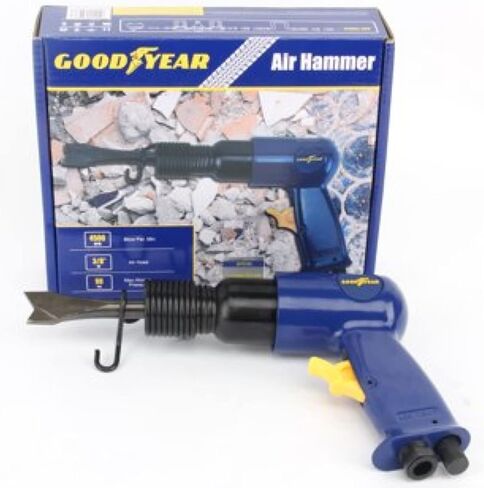 GOODYEAR Air Hammer W/4 Chisels Set (RP7621) 4500 BPM Air Compressor Tool, Blue in Saudi Arabia