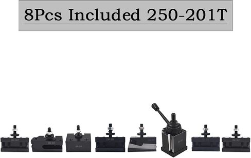 findmall Bxa 250-222 Tool Post Set Wedge Type Quick Change Turning and Facing Holders Fit for Lathe (8) in Saudi Arabia