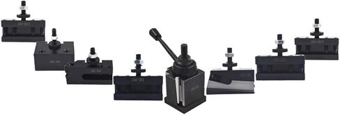 findmall Bxa 250-222 Tool Post Set Wedge Type Quick Change Turning and Facing Holders Fit for Lathe (8) in Saudi Arabia