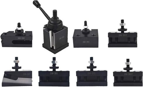 findmall Bxa 250-222 Tool Post Set Wedge Type Quick Change Turning and Facing Holders Fit for Lathe (8) in Saudi Arabia