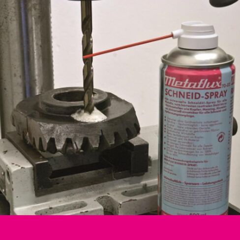 MetaFlux Cutting Oil for Drilling Metal, Stainless Steel, Copper, Aluminum – Heavy Duty Cutting Fluid Spray for Tapping, Threading, and Milling – Drill Lubricant and Cooling Foam Pack of 1 (400 ml) in Saudi Arabia
