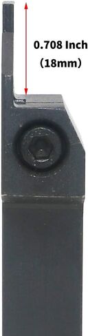 حامل أدوات الحز للمخرطة CNC MGEHR1616-3 (0.63 بوصة)، مع ثلاث شفرات من الكربيد الأسمنتي MGMN300. فولاذ معالج باللون الأصفر، وفولاذ مقاوم للصدأ معالج باللون الفوشيا، وسبائك ألومنيوم معالجة بالفضة. (3 مم) in Saudi Arabia