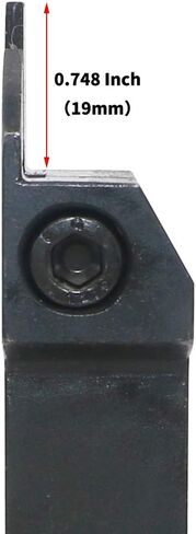 CNC Lathe Grooving Tool Holder MGEHR1616-3(0.63 Inch), with Three MGMN300 Cemented Carbide Blades. Yellow Processed Steel, Fuchsia Processed Stainless Steel, Silver Processed Aluminum Alloy. (3mm) in Kuwait