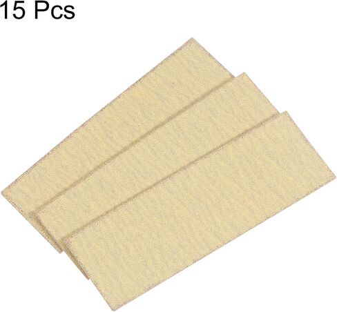 HARFINGTON 50pcs Micro Sander Paper 180 Grit 3.5x1.2 Inch Mini Sanding Sheets Strips Hook Loop Sandpapers for Wood Metal Small Projects Tight Spaces Polish Work in Kuwait