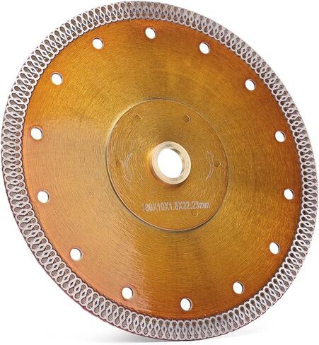 4.5" Super Thin Porcelain Diamond Cutting Blade for Angle Grinder | Mesh Thin Tile Blade,Smooth Clean Finish, Dry/Wet Cuts for Porcelain Ceramic Granite Marbles,7/8“-5/8" Arbor in Saudi Arabia