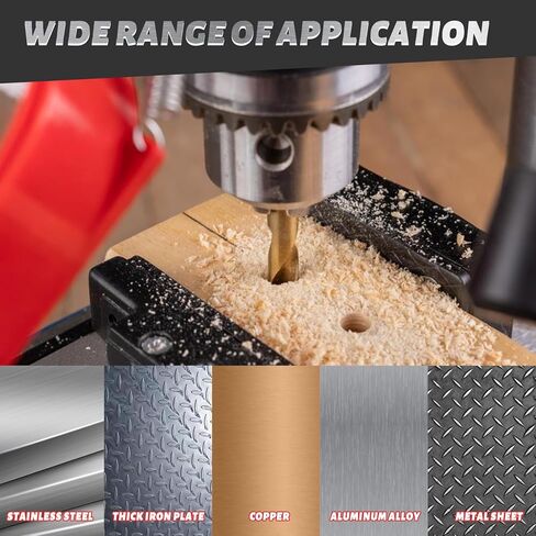 طقم منشار ثقب كربيد TCT مع لقم الثقب، مجموعة منشار ثقب 13 قطعة للمعادن، منشار ثقب قطع الأسنان المائل، قاطع ثقب شديد التحمل للمعادن والحديد والألومنيوم والسبائك والبلاستيك (9/16 بوصة إلى 2-1/8 بوصة) ') in Kuwait