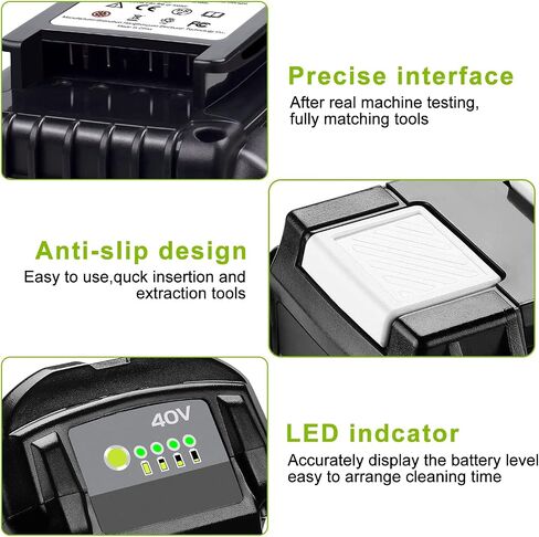 JGSPJ 6.5Ah OP4050 OP4026 Battery Replacement for Ryobi 40V Lithium Ion Battery Compatible with OP4040 OP4030 OP4060A in Saudi Arabia