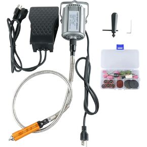 1/4" HP Flex Shaft Grinder, Multi-function 780W Flex Shaft Rotary Tool 23000 RPM Repair Kit with Foot Pedal Control (780W) in Saudi Arabia
