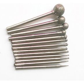 MoMark 2.35mm عرقوب الاستدارة رئيس الماس طحن لدغ لقم الثقب مجموعات لأدوات دريمل الدوارة in Kuwait