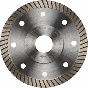 BOSCH DB442C 4 in. Premium Turbo Rim Diamond Blade with 5/8 in., 7/8 in. Arbor for Smooth Cut Wet/Dry Cutting Applications in Concrete, Masonry