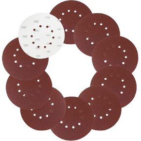 10 قطع أقراص صنفرة مقاس 9 بوصة/225 مم، 80 حبيبة 10 فتحات بخطاف وحلقة أقراص صنفرة لصنفرة الحوائط الجافة in Kuwait