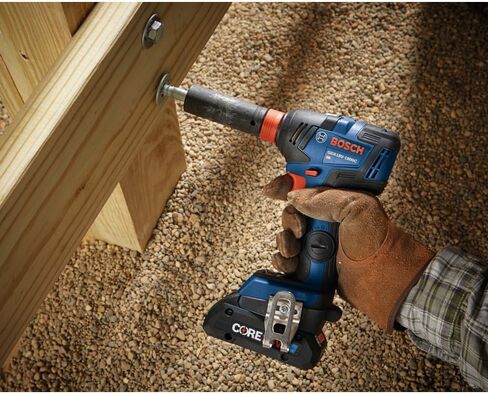BOSCH GXL18V-233B25 18V 2-Tool Combo Kit with 1/2 In. Hammer Drill/Driver, Two-In-One 1/4 In. and 1/2 In. Bit/Socket Impact Driver/Wrench and (2) CORE18V® 4 Ah Advanced Power Batteries in Saudi Arabia